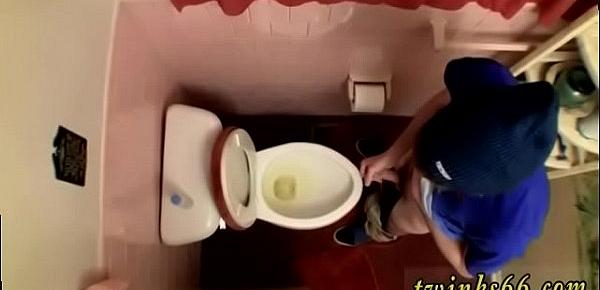  Teen boys piss naked gay Unloading In The Toilet Bowl